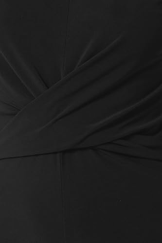 Long Tall Sally LTS Tall Twist Front Wide Leg Jumpsuit Black 14