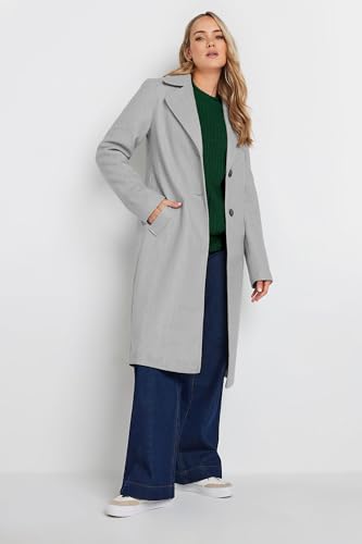 Long Tall Sally Lts Tall Formal Midi Coat Grey 12