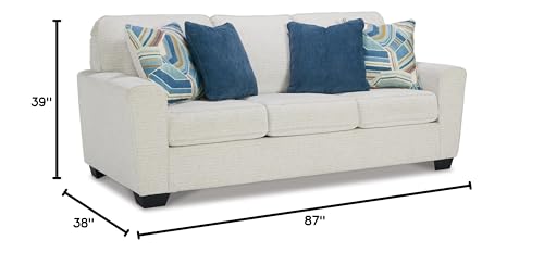 Signature Design by Ashley Cashton Casual Sofa for Living Room, White