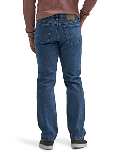Wrangler Authentics Men's Classic 5-Pocket Regular Fit Jean, Dark Stonewash Flex, 36W X 36L
