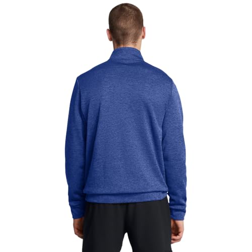 Under Armour Men's Armour Fleece Twist Quarter Zip, (432) Tech Blue / / Black, 3X-Large