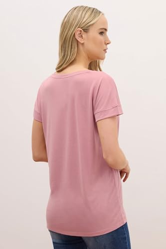Long Tall Sally LTS Premium Tall Womens V-Neck T-Shirt Pink 8
