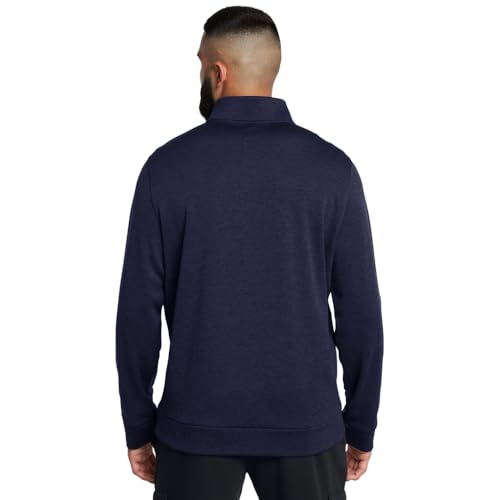 Under Armour Men's Armour Fleece Twist Quarter Zip, (410) Midnight Navy / / Black, XX-Large