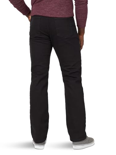 Wrangler Authentics Men's Classic 5-Pocket Regular Fit Jean, Black Flex, 34W X 36L