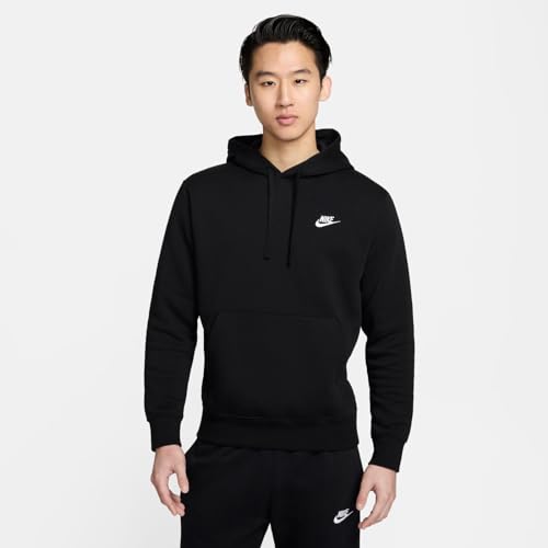 Nike Pull Over Hoodie, Black/Black/White, 2X-Large-T
