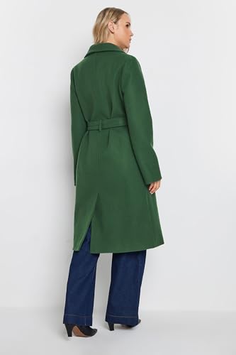 Long Tall Sally Lts Tall Belted Wrap Formal Coat Dark Green 12