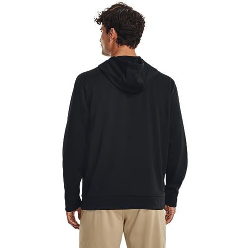 Under Armour mens Armour Fleece Big Logo Hoodie, (001) Black / / Black, X-Large Tall
