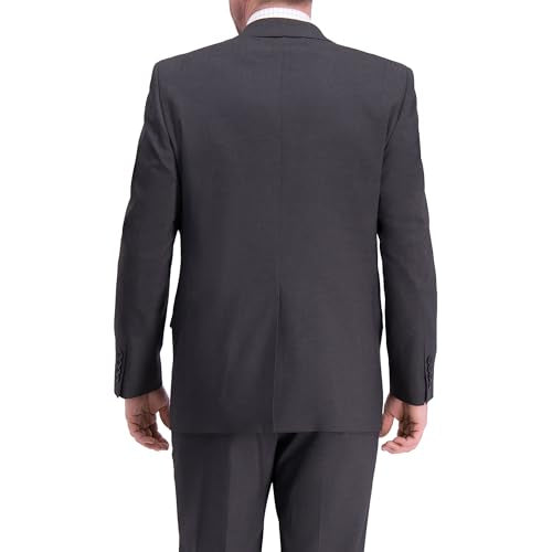 J.M. Haggar Men's Suit Jacket, Dark Heather Grey, 50 Tall