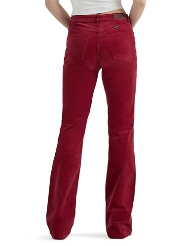 Wrangler Women's High Rise Bold Boot Jean, Carmine, 2-34