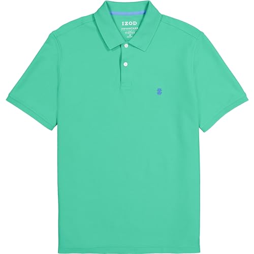 IZOD Men’s Big-and-Tall Advantage Performance Short-Sleeve Solid Polo Shirt, Simply Green, 5X-Large