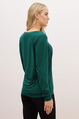 Long Tall Sally LTS Premium Tall V-Neck Top Green 10