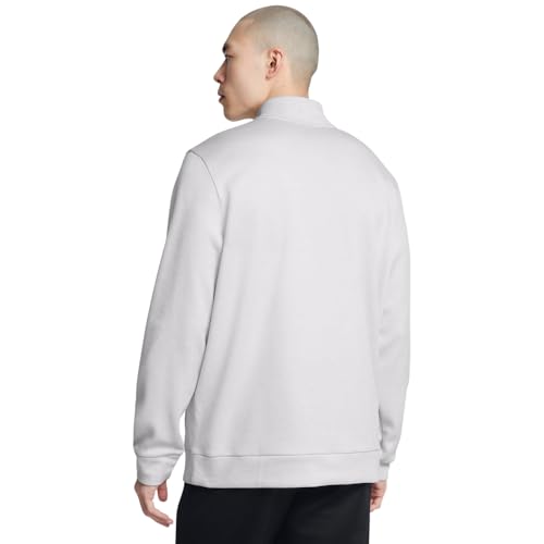 Under Armour Men's Armour Fleece Twist Quarter Zip, (014) Halo Gray / / Black, Large