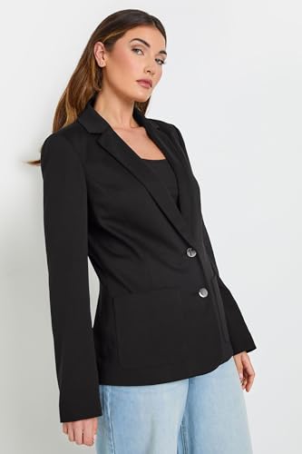 Long Tall Sally LTS Tall Tailored Button Blazer Black 12