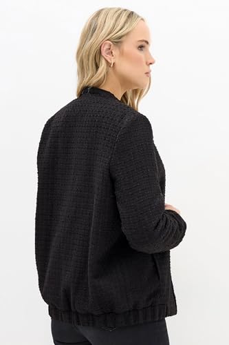 Long Tall Sally Lts Tall Boucle Bomber Jacket Black 14