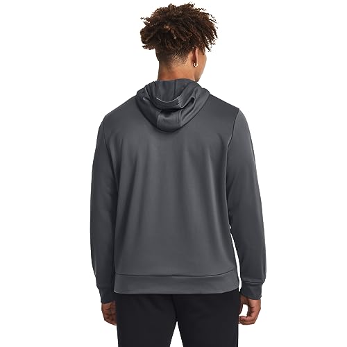 Under Armour mens Armour Fleece Big Logo Hoodie, (012) Pitch Gray / / Black, Large Tall