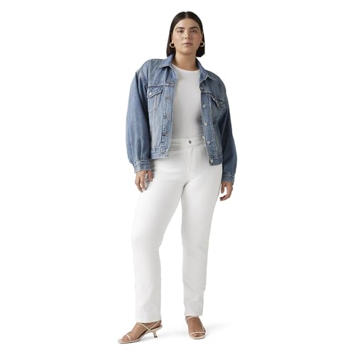 Levi's Womens Classic Straight (Also Available In Plus) Jeans, Simply White, 29 Regular US