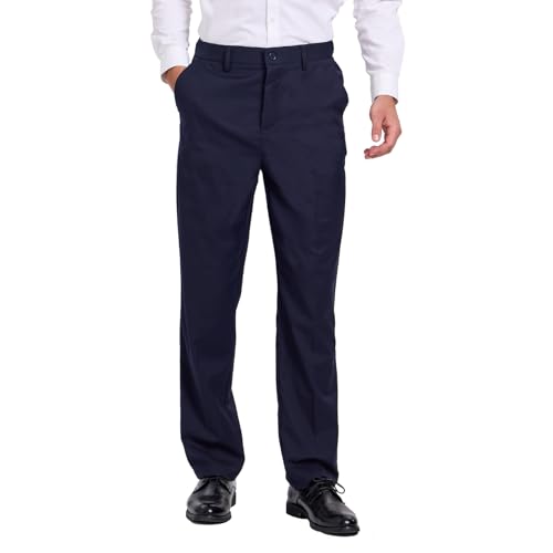 Tall Men's 36"/38" Inseam Classic Dress Work Pants Navy