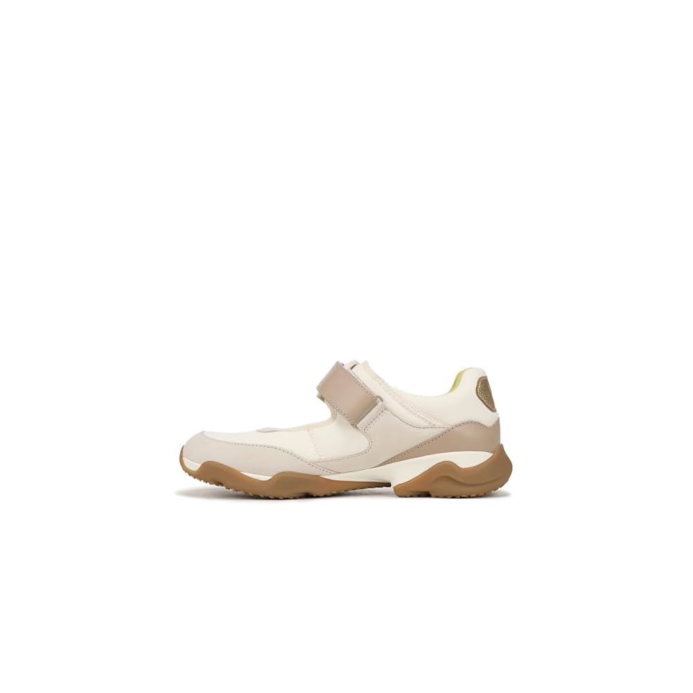 Ivory/Gold Leather & Suede