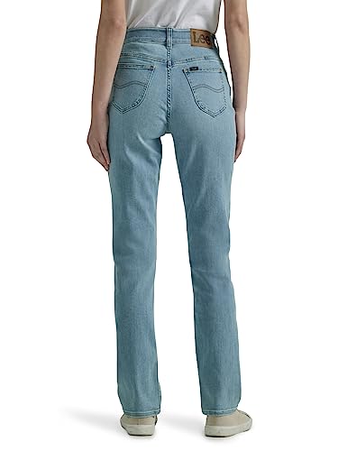 Lee Women's Ultra Lux Comfort with Flex Straight Leg Jean, Within Motion, 10 Long