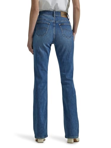 Lee Women's Ultra Lux Comfort with Flex Motion Bootcut Jean, Indigo Facet, 18 Long