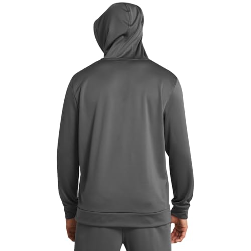 Under Armour Men's Armour Fleece Big Logo Hoodie, (025) Castlerock / / Black, Large
