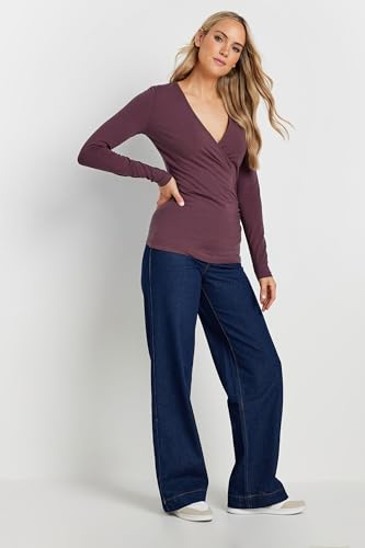 Long Tall Sally LTS Tall Long Sleeve Wrap Top Red 12