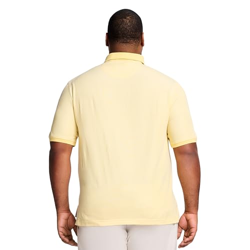 IZOD Men’s Big-and-Tall Advantage Performance Short-Sleeve Solid Polo Shirt, Lemon, X-Large