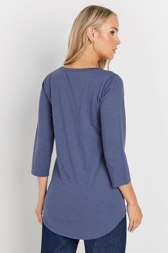 Long Tall Sally LTS Tall Henley Top Blue 12