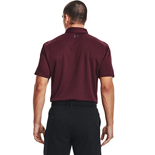 Under Armour Men's Tech Golf Polo, Maroon (609)/Graphite, XX-Large Tall
