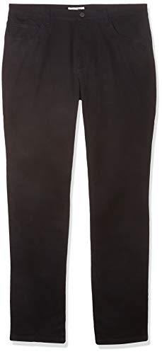 Amazon Essentials Men's Chinos, Athletic Fit, Work Pants, 5-Pocket, Comfort Stretch, Black, 32W x 36L