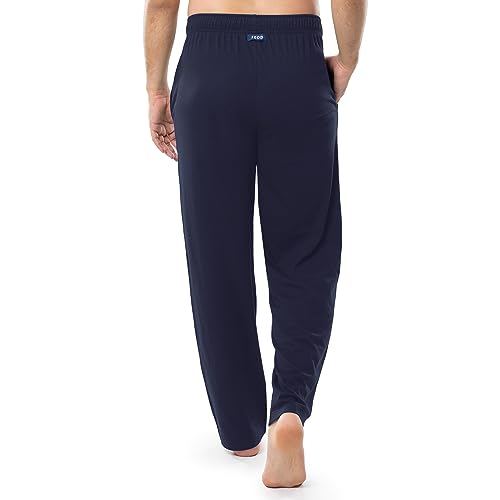 IZOD Men's Jersey Knit Sleep Pant, Navy, X-Large Tall