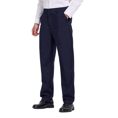 Tall Men's 36"/38" Inseam Classic Dress Work Pants Navy