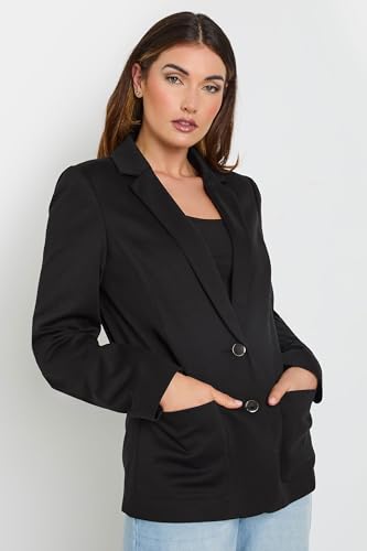 Long Tall Sally LTS Tall Tailored Button Blazer Black 10