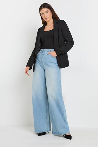 Long Tall Sally LTS Tall Tailored Button Blazer Black 16