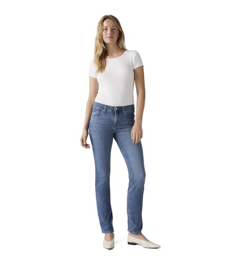 Levi's Women's Classic Straight Jeans (Standard and Plus), (New) Lapis Speed, 32 Regular