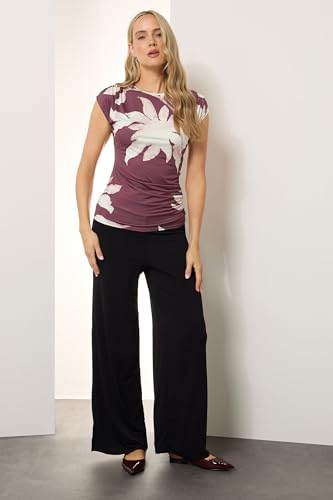Long Tall Sally LTS Tall Floral Draped Top Red 12