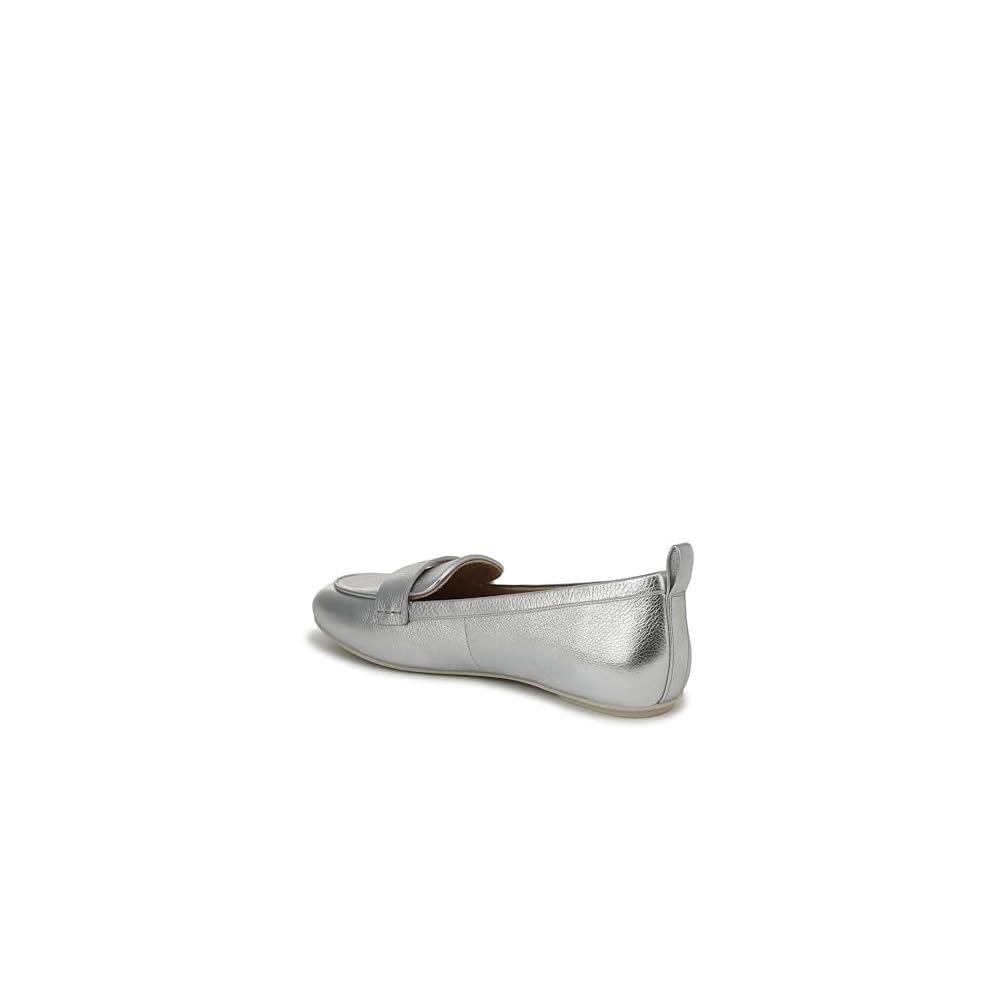 Silver Metallic Leather