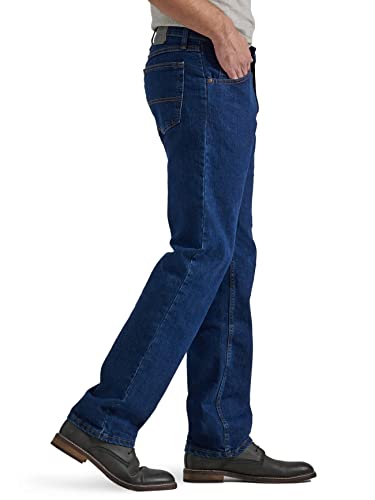 Classic 5-Pocket Regular Fit Flex Jean, Dark Indigo Flex, 44W x 36L