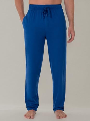Fruit of the Loom Men's Extended Sizes Jersey Knit Sleep Pant Pajama Bottom, Mazarine Blue (1-pack), 3X-Large US