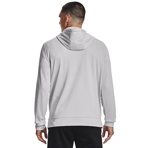 Under Armour mens Armour Fleece Big Logo Hoodie, (014) Halo Gray / / Black, Large Tall