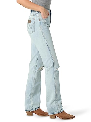 Wrangler Women's Cowboy Cut Slim Fit Natural Rise Waist Jean, Vintage, 13-36