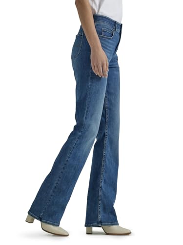 Lee Women's Ultra Lux Comfort with Flex Motion Bootcut Jean, Indigo Facet, 18 Long