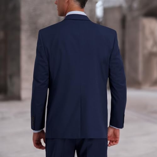 J.M. Haggar Men's Suit Jacket, Navy Blue, 44 Extra Tall