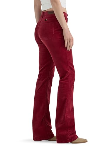 Wrangler Women's High Rise Bold Boot Jean, Carmine, 2-34