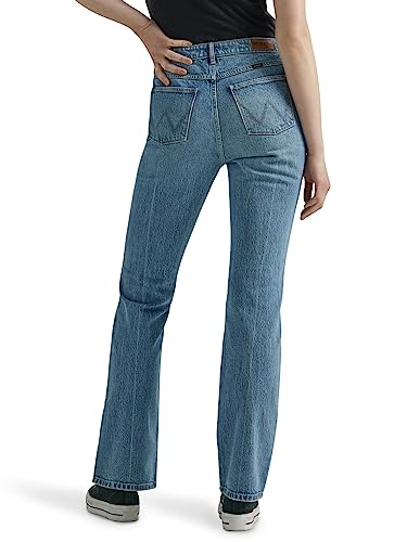 Wrangler Women's High Rise Bold Boot Jean, Sky Valley, 12-34