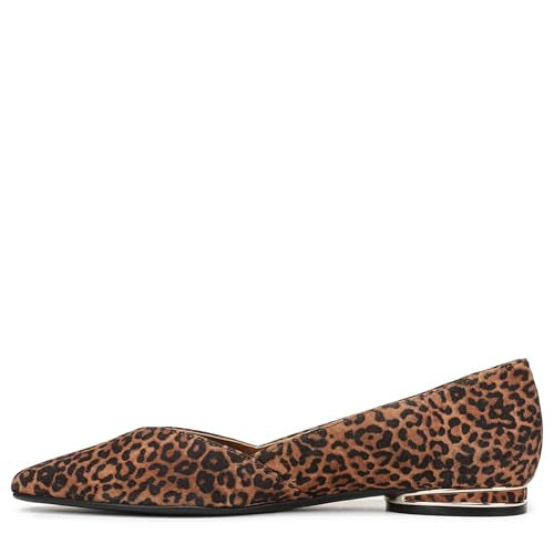 Brown Leopard Print Suede