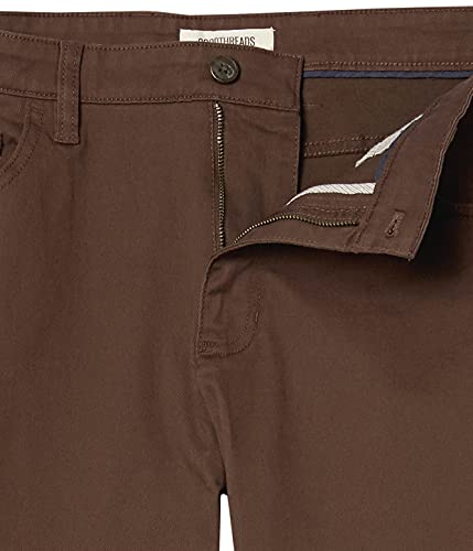 Amazon Essentials Men's Chinos, Athletic Fit, Work Pants, 5-Pocket, Comfort Stretch, Brown, 34W x 36L