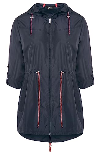 Long Tall Sally Tall Womens Navy Pocket Parka Blue 6