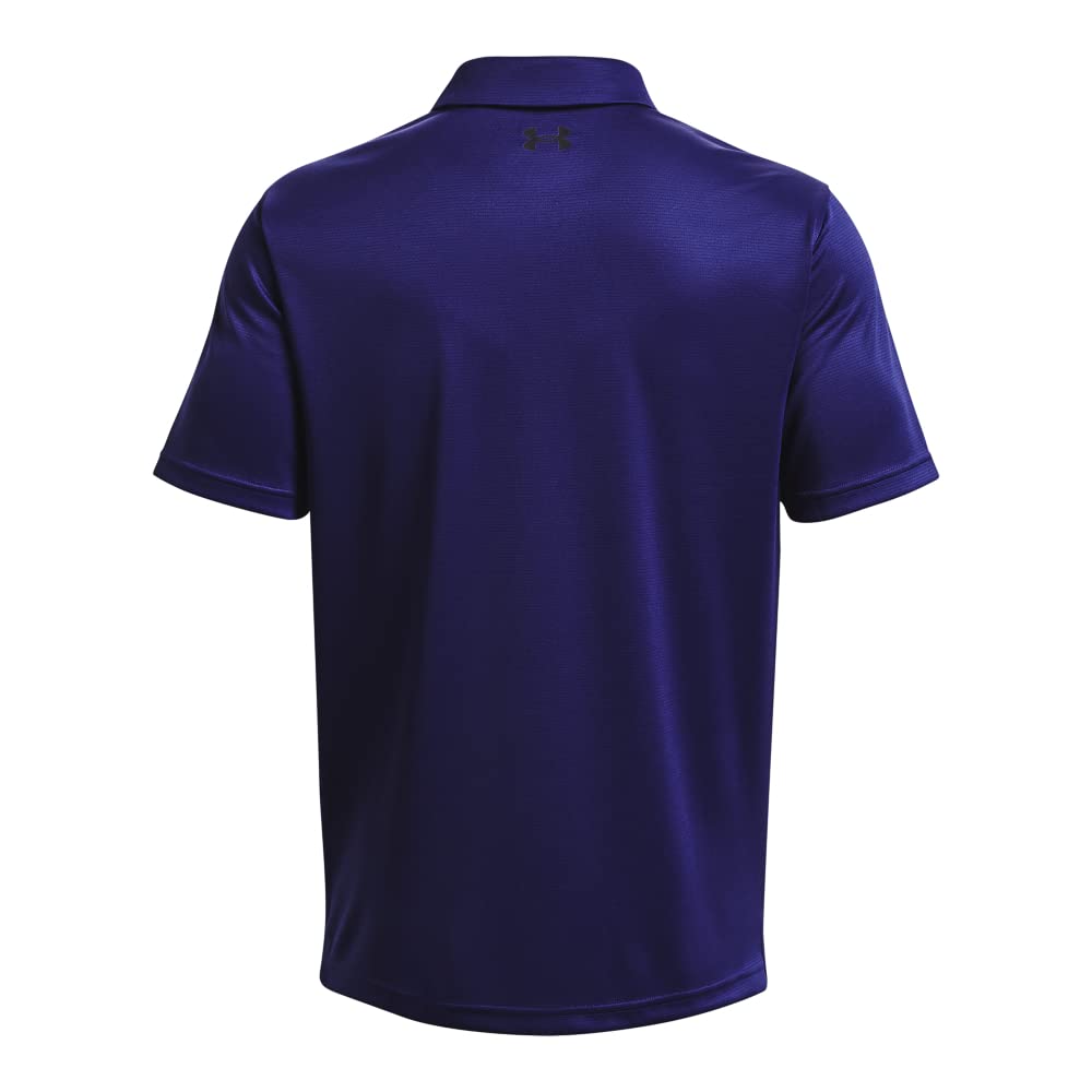 Under Armour Men's Tech Golf Polo, (468) Sonar Blue / / Black, Small Tall