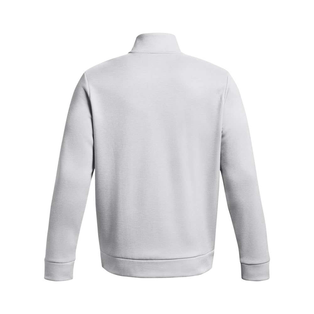 Under Armour mens Armour Fleece Twist Quarter Zip, (015) Halo Gray / / Black, 3X-Large Tall